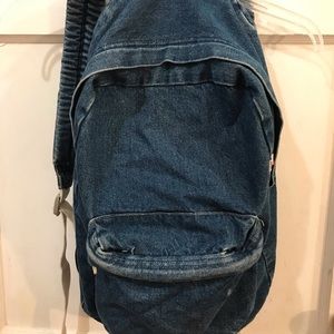 American Apparel Dark Wash Denim Backpack